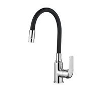 Kuchinox Elza rubinetto da cucina verticale cromo-nero BKE762D