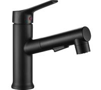 Kuchinox Fonte rubinetto per lavabo verticale nero BQT729D