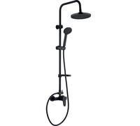 Kuchinox Intra set doccia a parete con soffione nero PKI70OB