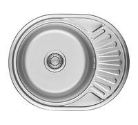 Kuchinox Normal lavello in acciaio con sifone 57x45 cm SGN083T