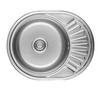 Kuchinox Normal lavello in acciaio con sifone 57x45 cm SGN383T
