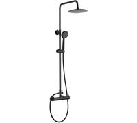 Kuchinox Nortes set doccia a parete con soffione nero PKN70OB