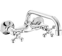 Kuchinox Stilo rubinetto per lavabo a parete cromo BKI050D