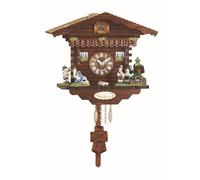 Kuckulino Orologio dalla Foresta Nera in miniatura casa svizzera al quarzo co...