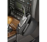 KUDA 097120 - Supporto in vera pelle nera per Jaguar S-Type dal 03/2002 al 02/2008
