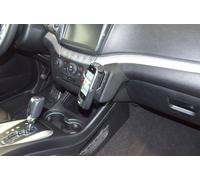 KUDA Supporto per cellulare adatto per Fiat Freemont dal 2011 - Console telefonica per smartphone, cellulare, navigatore e altro ancora, console in similpelle, nero, 078305