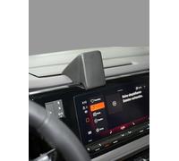 KUDA Supporto per cellulare adatto per VW T7 Multivan dal 2021 e VW California dal 2024, console telefonica per smartphone, cellulare, navigatore e altro ancora, in ecopelle, nero, 8475