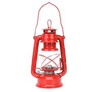 Kudoo Lampada a Cherosene Vintage, Lanterna a Olio per Interni ed Esterni, Lampada a Olio per Campeggio, Escursionismo, Backpacking, Party, Pub (Rosso)
