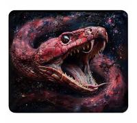 KUEAJIOU Rosa Tappetino Mouse Piccolo 340x280mm, Tappetini Mouse Gaming Serpente, Mousepad Impermeabile e Antiscivolo, con Bordo Cucito, Pratica e Facile da Pulire, Ufficio, Laptop, PC, Regalo 0-2849