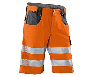 Kübler 23078340 - 3797 - 48 Shorts reflectiq PSA 2, Pantaloni Corti, Pantaloncini Corti, Avvertimento ArancioneAntracite, Taglia 48