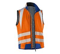 Kübler 72078340 - 3746 S Gilet reflectiq PSA 2, avvertimento Arancione/Grano Blu, S