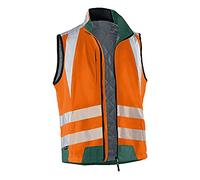 Kübler 72078340 - 3765 XL Gilet reflectiq PSA 2, avvertimento Arancione/Verde muschio, XL