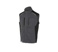 KÜBLER - Gilet Activiq antracite/nero, taglia XL 65% PE/ 35% BW