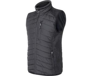 KÜBLER Gilet ibrido 7342 nero / grigio scuro