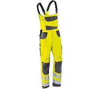 KÜBLER Workwear Latzhose Salopette Reflectiq PSA 2, Giallo Avvertimento/Antracite, 50 Unisex-Adulto