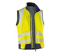 KÜBLER Workwear Weste Gilet, Giallo Avvertimento/Blu Scuro, 3XL Uomo