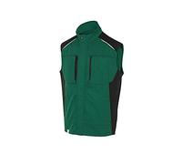 KÜBLER Workwear Weste Gilet, Verde Muschio/Nero, M Uomo
