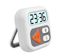Küchen-Timer | LCD-Display Magnetisch Leise | Digitaler Timer Klarer Klang - ABS 7 x 7 x 2 cm Weiß Präzise Einfach Bedienbar | Grillen BBQ Backen Lernen Training | Haushalt Büro Senioren Kinder