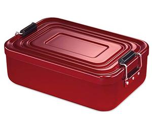 Küchenprofi 1001471423 - Porta pranzo in alluminio, misura grande, colore: Rosso