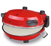 Küchenprofi 1703001400 - Macchina per pizza NAPOLI, con pietra per pizza Ø 29 cm in 4 minuti, 1200 Watt, regolazione continua della temperatura, calore superiore e inferiore separato, forno elettrico