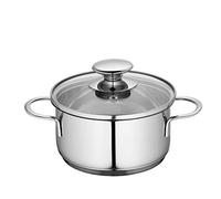 Küchenprofi 2370702814 - Pentola in acciaio inossidabile con coperchio in vetro | Induzione