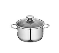 Küchenprofi 2370702816 - Pentola in Acciaio Inox, con Coperchio in Vetro