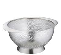 Küchenprofi Colino Deluxe, in acciaio inox, base e ampio supporto, colino per pasta, riso, frutta, verdura, insalata e molto altro ancora, utilizzabile anche come ciotola, materiale igienico, Ø 26 cm