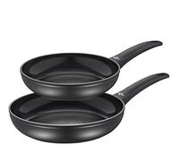 Küchenprofi COOK MONZA - Set di padelle antiaderente senza PFAS, corpo padella in alluminio, fondo a induzione, resistente al forno fino a 180 °C, manico morbido al tatto, Ø 24, 28 cm