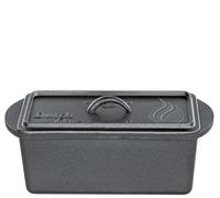 Küchenprofi Dutch Oven BBQ, pentola in ghisa pretrattata, pronta all'uso, a forma di scatola, con coperchio e sollevatore, adatta al forno e a induzione, per cottura e stufatura, 3 l