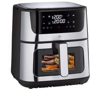 KÜCHENPROFI Impuls Friggitrice ad aria calda digitale, 8 l, nero, grande cassetto per friggitrice con finestra, 8 programmi, regolabile da 40 a 200 °C, funzionamento silenzioso 58 dB, ideale per