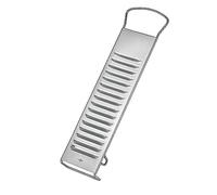 Küchenprofi Affettatrice patate in acciaio inox per patate crude e bollenti, grattugia patate per insalata di patate e patate fritte, affettatrice per verdure argento, dimensioni: 44,5 x 11,4 x 3,8 cm