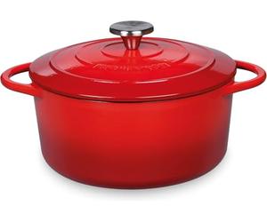 Küchenprofi PROVENCE - Pentola rotonda in ghisa, 22 cm, colore: Rosso