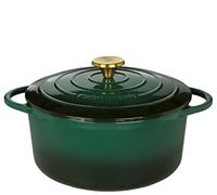 Küchenprofi Provence - Pentola rotonda in ghisa, 26 cm, colore: Verde - NUOVO