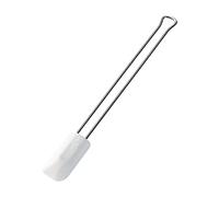 Küchenprofi Raschietto per pasta in silicone resistente al calore fino a 300 °C, lunghezza 20 cm, manico in acciaio inox, lavabile in lavastoviglie, raschietto per pasta e frittelle