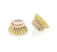 Küchenprofi Due spazzole di Ricambio per Lavare i Piatti, Legno, Beige, 4 x 4 x 4 cm, 2 unità
