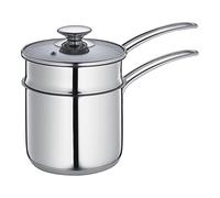 Küchenprofi Set di pentole per bagnomaria CAPRI, diametro 14 cm, altezza totale: 19 cm, pentola in acciaio inox con coperchio, adatta per tutti i piani cottura, compresi quelli a induzione, casseruola