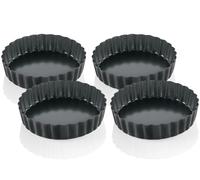 Küchenprofi Set Di Stampo Per Tartelette 4 Pezzi D: 11,5 Cm / H: 3 Cm