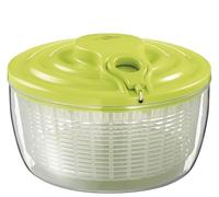 Küchenprofi WAVE, centrifuga per insalata con corda, ciotola per insalata con coperchio e cestello, smontabile per una facile pulizia, plastica di alta qualità, capacità 3,25 l, Ø 24 cm, verde