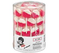 Küfa Pops Brause Piatto Fragola Lecca-Lecca Con Brause 100 Pezzi 1800g