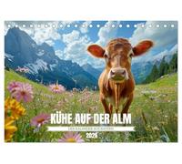 KÜHE AUF DER ALM - Der Kalender aus Bayern (Tischkalender 2026 DIN A5 quer), CALVENDO Monatskalender: Entdecke bayerische Kühe auf malerischen Almen. ... und Alpenliebhaber. Tradition trifft Idylle.