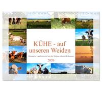 Kühe - auf unseren Weiden (Wandkalender 2026 DIN A4 quer), CALVENDO Monatskalender: Nutztierrassen in Deutschland, dieser Kalender zeigt einige Kuh ... alternativen Haltungsform, der Weidehaltung.