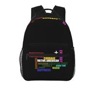 KUEhhhr Native Americans Zaino Borse Indiani Laptop Zaini Viaggio Escursionismo Borsa Native America Casual Daypack Borsa Zaino, Nativo americano 01, One Size, Zaino daypack