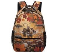 KUEhhhr Zainetto impermeabile per mammiferi con lontra europea, facile da pulire e organizer per studiare, Stile:, One Size, Zaino daypack