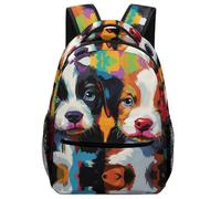 KUEhhhr Zainetto per studio con animali, foresta spirito, arte divina - organizer per notebook + anelli per matita, Stile-2, One Size, Zaino daypack