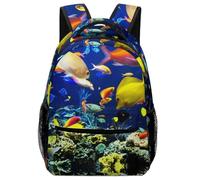 KUEhhhr Zainetto per studio con animali, foresta spirito, arte divina - organizer per notebook + anelli per matita, Stile 13 , One Size, Zaino daypack