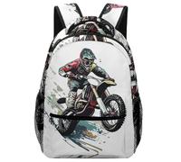 KUEhhhr Zaino da moto da cross per bambini, imbottito per il massimo comfort, può contenere libri/iPad/snack, Stile 8, One Size, Zaino daypack