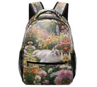 KUEhhhr Zaino impermeabile a forma di gatto Persan, facile da pulire e organizer per studiare, Stile 5, One Size, Zaino daypack