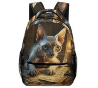 KUEhhhr Zaino impermeabile con mucca delle Highland e animali al pascolo, facile da pulire e per studiare, Stile 9., One Size, Zaino daypack