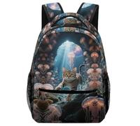 KUEhhhr Zaino impermeabile Manx Tailless Cat Animal - facile da pulire e organizer per studiare, Stile:, One Size, Zaino daypack
