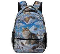 KUEhhhr Zaino impermeabile Manx Tailless Cat Animal - facile da pulire e organizer per studiare, Stile-12, One Size, Zaino daypack